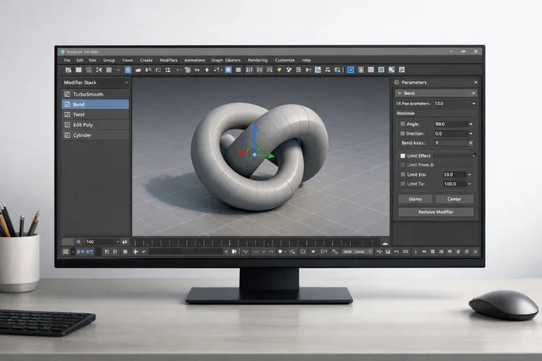 FOTO: 3ds Max’te Modifier Stack Mantığını Yönetmek