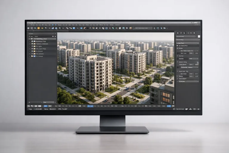 Instance ve proxy yaklaşımıyla hafifletilmiş mimari sahnede tekrar eden objelerin tek referansla yönetildiği düzen