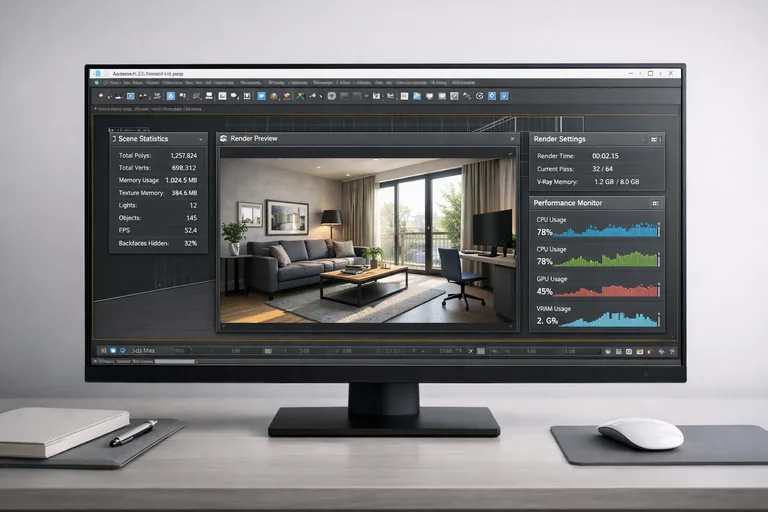 FOTO: 3ds Max’te Sahne Optimizasyonu ile Render Sürelerini Kısaltmak