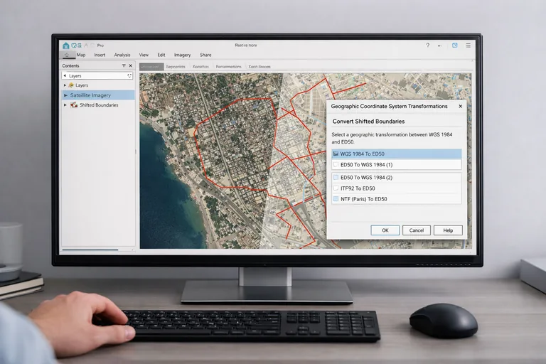 Resim: ArcGIS Pro’da Koordinat Sistemi Dönüşüm Hatalarını Önlemek