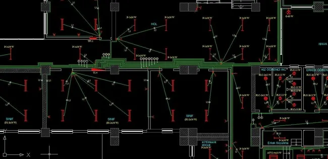 FOTO: AutoCAD Elektrik Proje Çizimi