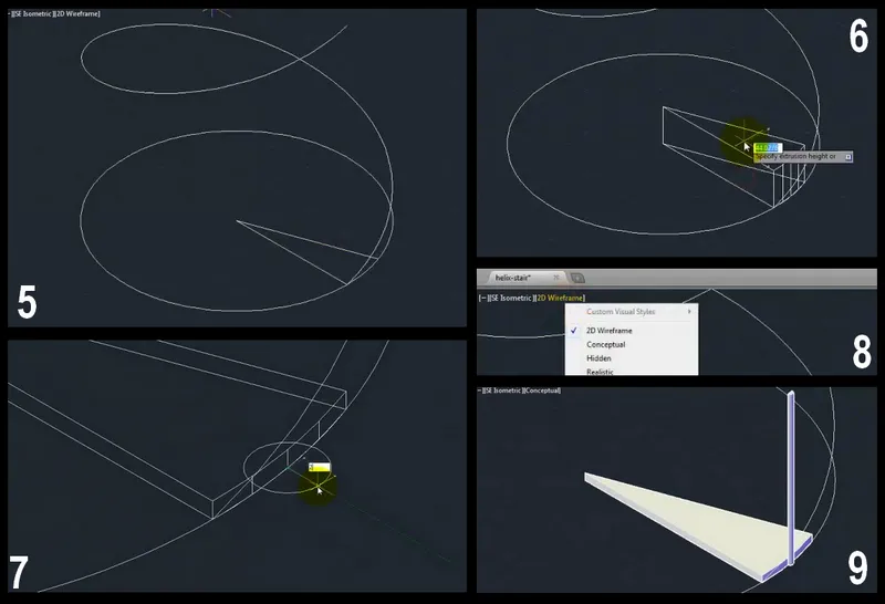 FOTO: Autocad Merdiven Cizimi