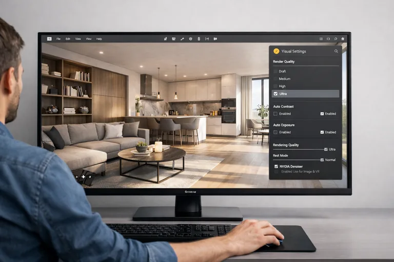 FOTO: Enscape ile Realtime Render Kalite Ayarları Yönetmek