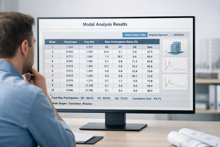 FOTO: ETABS’te Modal Analiz Sonuçlarını Yorumlamak