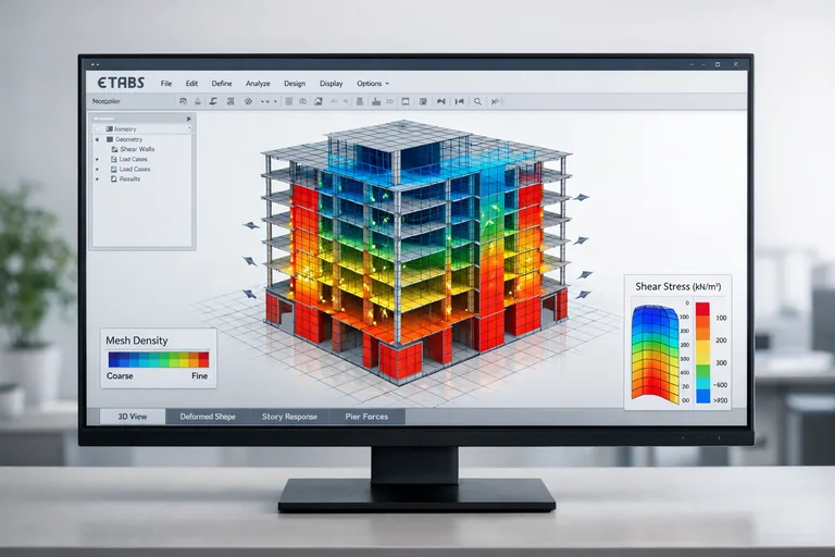 Resim: ETABS’te Perde Duvar Modelleme Stratejileri Belirlemek