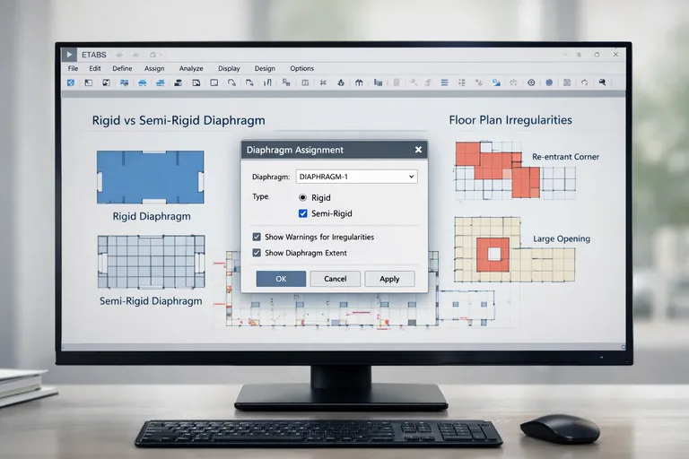 Resim: ETABS’te Rijit Diyafram Varsayımını Test Etmek