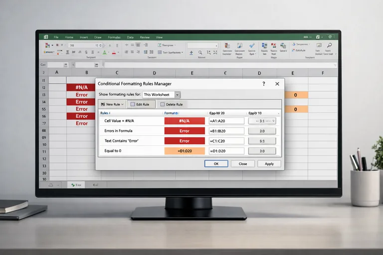 Resim: Excel’de Koşullu Biçimlendirme ile Hata Kontrolü Yapmak