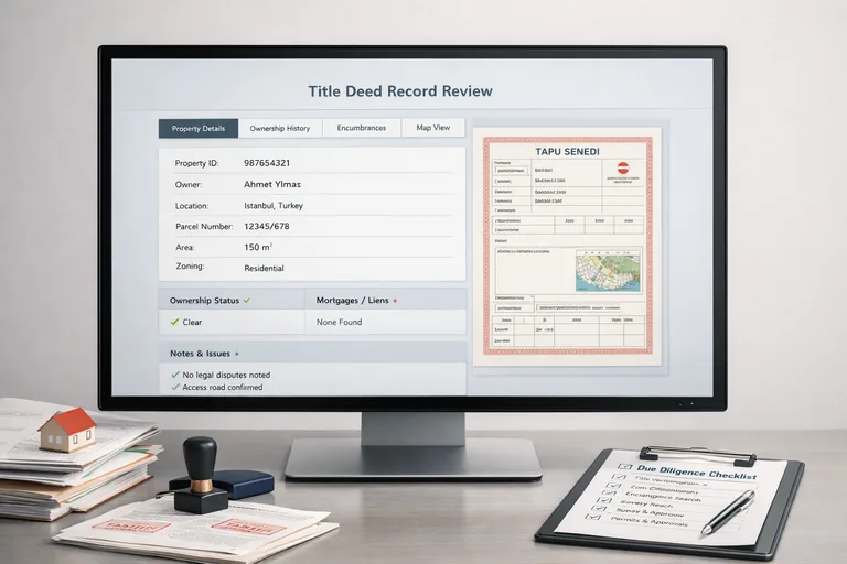 FOTO: Gayrimenkul Hukukunda Tapu Kaydı İnceleme Süreci Yönetmek