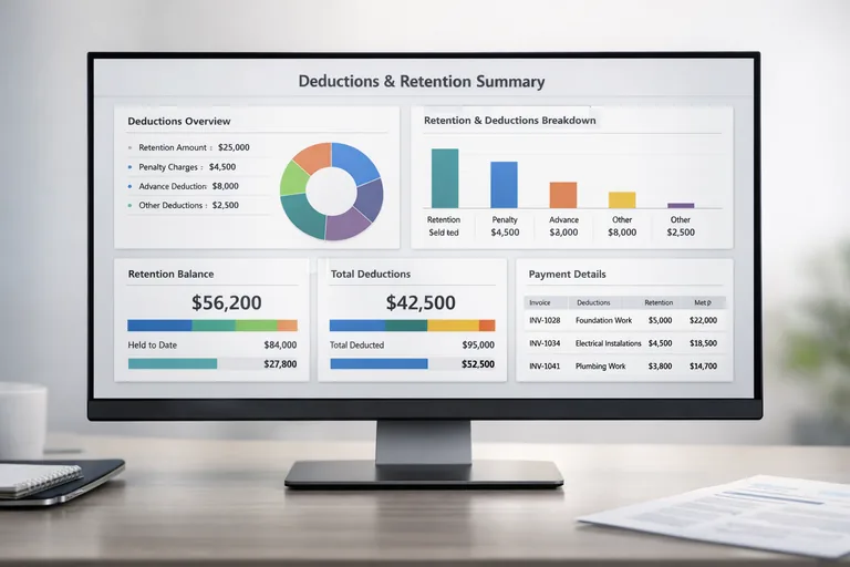Resim: Hakedişte Kesinti, Teminat ve Ceza Hesaplarını Yönetmek