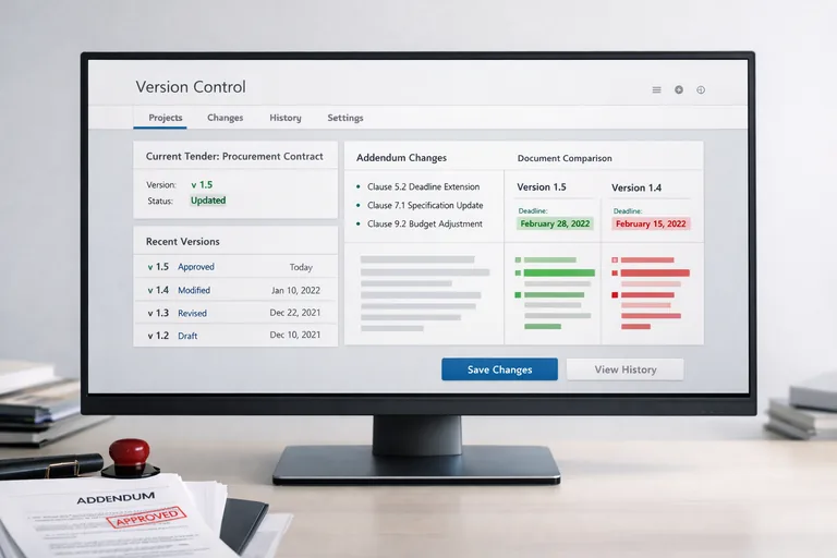 Resim: Kamu İhalelerinde Zeyilname Değişikliklerini Yönetmek