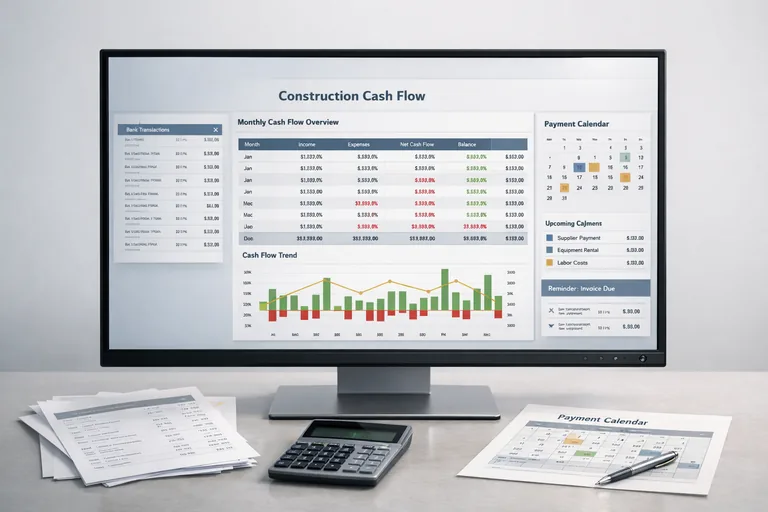 FOTO: Müteahhitlikte Şantiye Nakit Akışı Planlamak