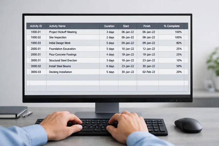 Aktivite tablosunda standart Activity ID şeması ve eylem odaklı isimlerle portföy raporlamasına hazır yapı