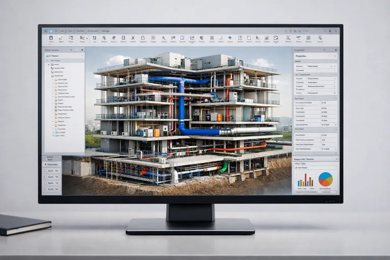 Detaylı BIM bina modeli üzerinden yapı elemanlarının katmanlı veri ile incelenmesi ve proje kararlarının analiz edilmesi