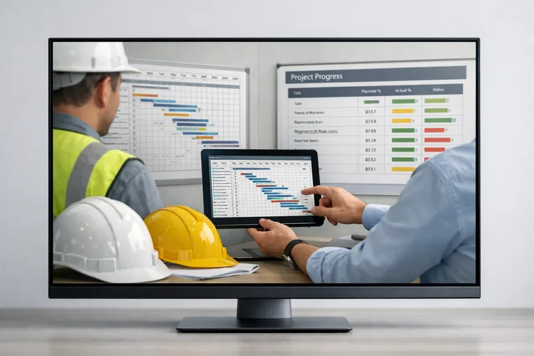 FOTO: Şantiye Yönetiminde İş Programı ve İlerleme Kontrolü Yapmak