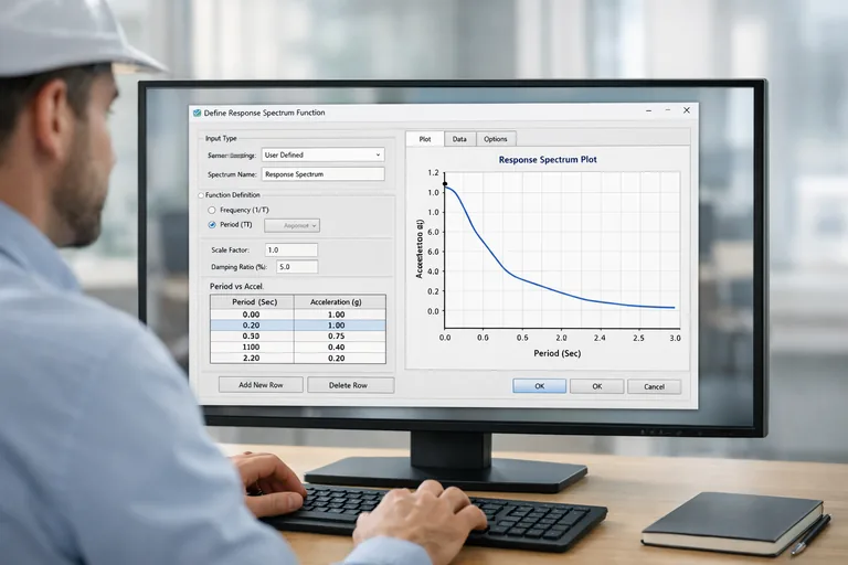 FOTO: SAP2000’de Deprem Spektrumu Tanımlarını Doğru Kurmak
