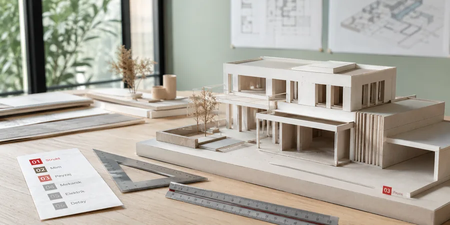 SketchUp tag paneli ile mimari katmanların düzenli organizasyonu ve sahne yönetimi