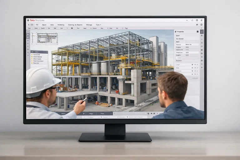 FOTO: Tekla Structures Nedir? Çelik ve Betonarme Modelleme Süreçlerinde Kullanımı
