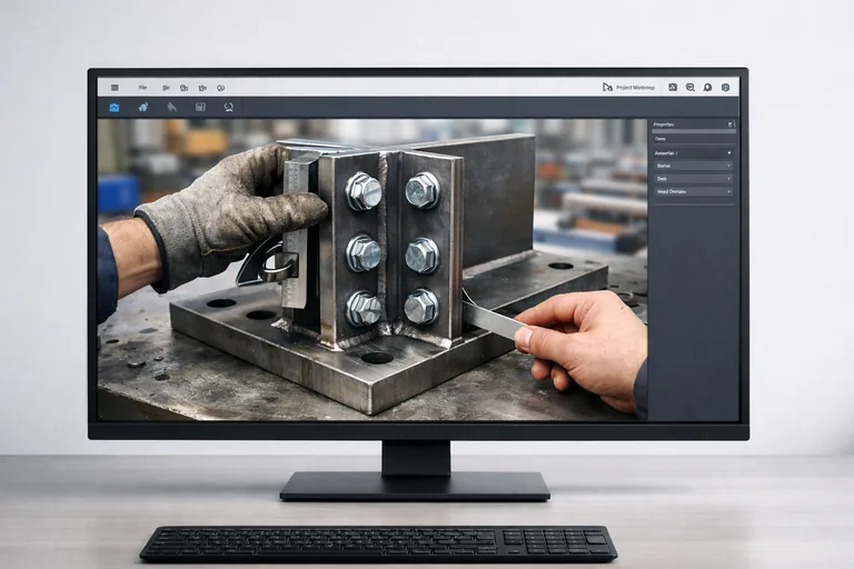 Atölye ortamında kaynakçı ve montajcı ekipmanlarının erişimine uygun tasarlanmış bir birleşim bölgesinin incelenmesi