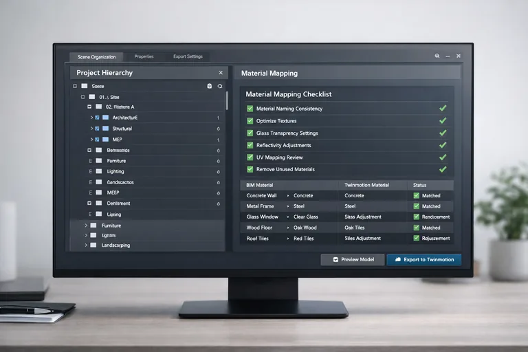FOTO: Twinmotion ile BIM Modeli Aktarım Hatalarını Azaltmak